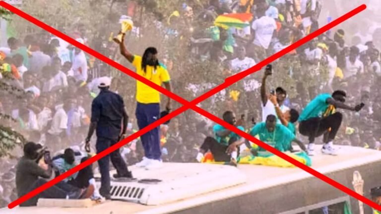 Les Lions de la Téranga accueillis à Dakar après leur élimination de la CAN ? Attention à cette ancienne photo !