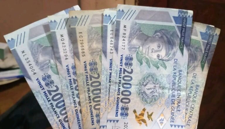 Guinée : important communiqué de la BCRG sur les billets de 20 000 GNF 