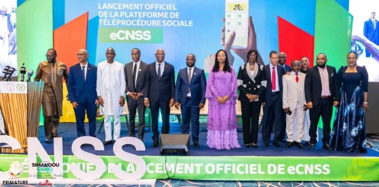 Guinée : Lancement officiel de la plateforme numérique eCNSS pour moderniser la gestion des cotisations sociales