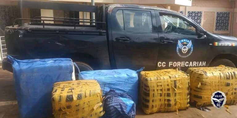 Forécariah : 315 kg de drogue dans un 4×4, le chauffeur en fuite