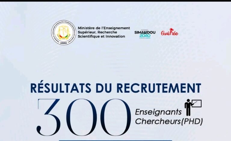 Guinée. Voici la liste des 300 enseignants-chercheurs PhD recrutés à la fonction publique 
