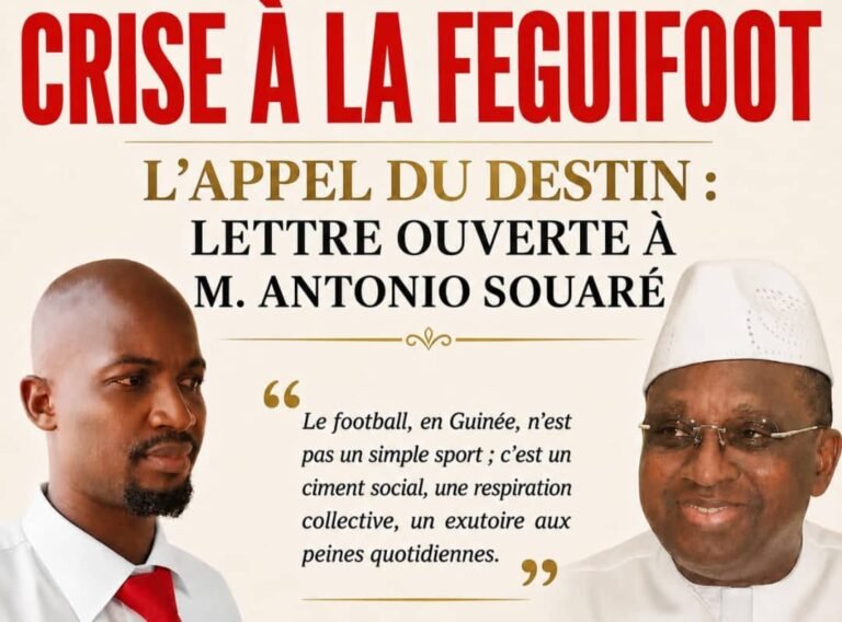L&rsquo;appel du destin : lettre ouverte à M. Antonio Souaré