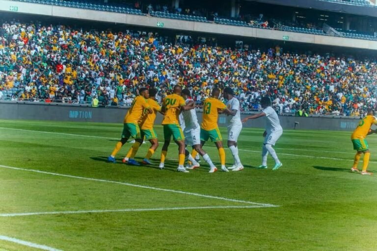 Éliminatoires CAN 2027 : le Syli national manque son départ face aux Bafana Bafana